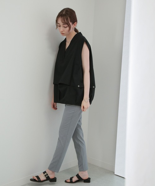 Apo(s)ture（アポスチャー）の「NANCY-001/TRスキニーパンツ（スラックス・レディース・ブラック/グレー/ブラウン/ベージュ・XS/S/M/L/XL）」の13枚目の写真