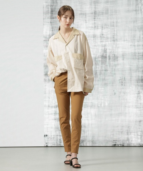 Apo(s)ture（アポスチャー）の「NANCY-001/TRスキニーパンツ（スラックス・レディース・ブラック/グレー/ブラウン/ベージュ・XS/S/M/L/XL）」の22枚目の写真