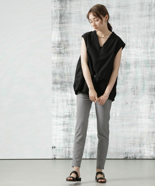 Apo(s)ture（アポスチャー）の「NANCY-001/TRスキニーパンツ（スラックス・レディース・ブラック/グレー/ブラウン/ベージュ・XS/S/M/L/XL）」の15枚目の写真