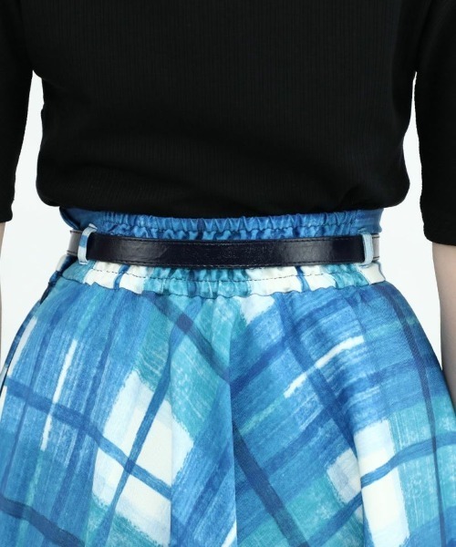 an another angelus（アンアナザーアンジェラス）の「カラーペイントチェック柄フレアースカート/ananotherangelus（スカート・レディース・レッド/ブルー・FREE）」の22枚目の写真