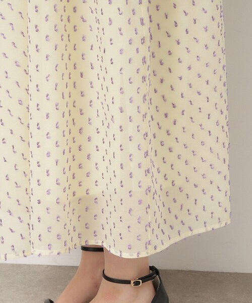 OPAQUE.CLIP（オペークドットクリップ）の「◆シアーカットドビーティアードワンピース【洗濯機洗い可】（ワンピース・レディース・ブラック/オフホワイト・40/38/36）」の17枚目の写真