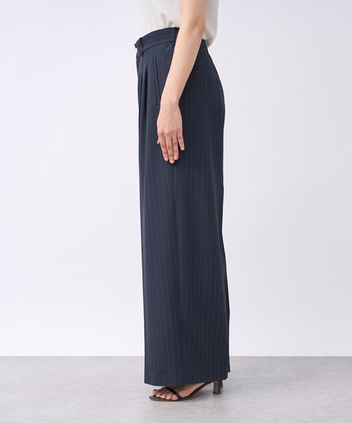 RIVE DROITE（リヴドロワ）の「ピンストライプスラックス（スラックス・レディース・ネイビー/ライトベージュ/ブラウン・38/36）」の9枚目の写真