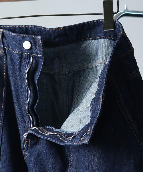 NILWAY（ニルウェイ）の「カットオフデザイン ワイド ストレート ベイカー デニムパンツ（デニムパンツ・メンズ・インディゴブルー/ブラック/ブルー/サックスブルー・SMALL/LARGE/MEDIUM）」の22枚目の写真