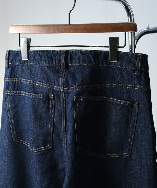 NILWAY（ニルウェイ）の「カットオフデザイン ワイド ストレート ベイカー デニムパンツ（デニムパンツ・メンズ・インディゴブルー/ブラック/ブルー/サックスブルー・SMALL/LARGE/MEDIUM）」の21枚目の写真