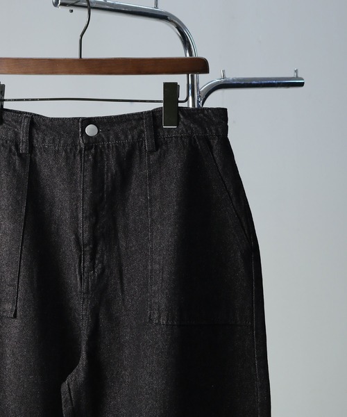 NILWAY（ニルウェイ）の「カットオフデザイン ワイド ストレート ベイカー デニムパンツ（デニムパンツ・メンズ・インディゴブルー/ブラック/ブルー/サックスブルー・SMALL/LARGE/MEDIUM）」の17枚目の写真