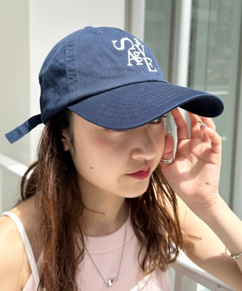 Supreme ネイビーキャップ ピンクロゴ刺繍 non-hedge ハートロゴ刺繍キャップ|TiMTiMオンラインストア