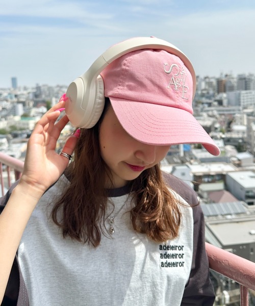 CLEA（クレア）の「savage ロゴ刺繍 カラーキャップ（キャップ・レディース・ピンク/アイボリー/ライトブルー/ネイビー/ベージュ/ブラック・FREE）」の15枚目の写真