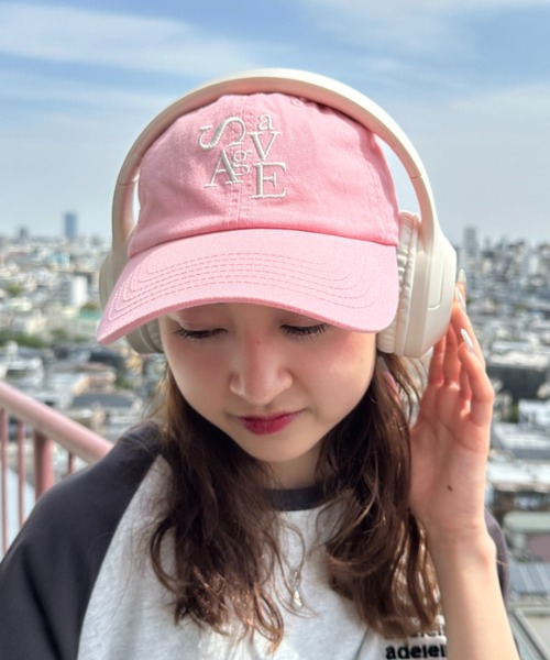 CLEA（クレア）の「savage ロゴ刺繍 カラーキャップ（キャップ・レディース・ピンク/アイボリー/ライトブルー/ネイビー/ベージュ/ブラック・FREE）」の16枚目の写真