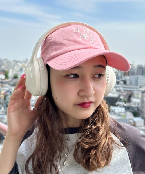 CLEA（クレア）の「savage ロゴ刺繍 カラーキャップ（キャップ・レディース・ピンク/アイボリー/ライトブルー/ネイビー/ベージュ/ブラック・FREE）」の14枚目の写真