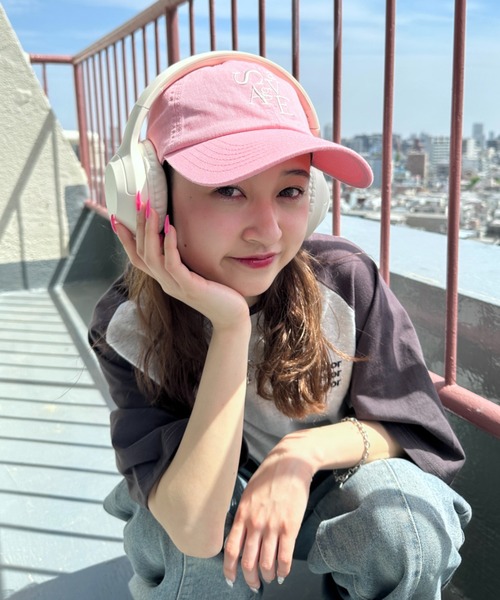 CLEA（クレア）の「savage ロゴ刺繍 カラーキャップ（キャップ・レディース・ピンク/アイボリー/ライトブルー/ネイビー/ベージュ/ブラック・FREE）」の9枚目の写真