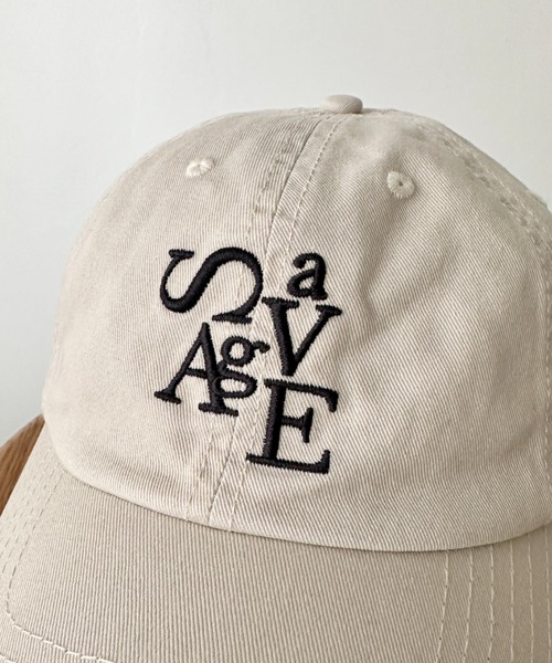 CLEA（クレア）の「savage ロゴ刺繍 カラーキャップ（キャップ・レディース・ピンク/アイボリー/ライトブルー/ネイビー/ベージュ/ブラック・FREE）」の13枚目の写真