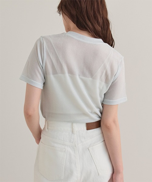 miette(ミエット)の「カットアウトラメトップス(Tシャツ/カットソー・レディース・ブラック/シルバー・FREE)」の12枚目の写真