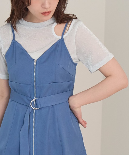 miette(ミエット)の「カットアウトラメトップス(Tシャツ/カットソー・レディース・ブラック/シルバー・FREE)」の14枚目の写真