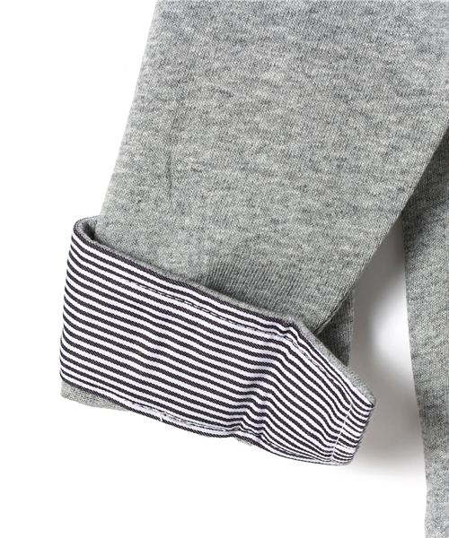 CIAOPANIC TYPY（チャオパニックティピー）の「KIDS 度詰め切替ボートネック（Tシャツ/カットソー・キッズ・グレー/ネイビー・125/95/105/135/115）」の9枚目の写真