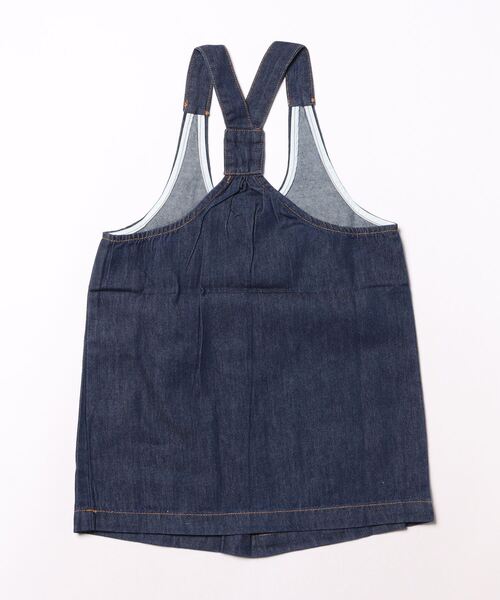 aimoha（アイモハ）の「【aimoha-KIDS-】デニムジャンパースカート（ジャンパースカート・キッズ・ネイビー・100/90/130/120/110）」の2枚目の写真