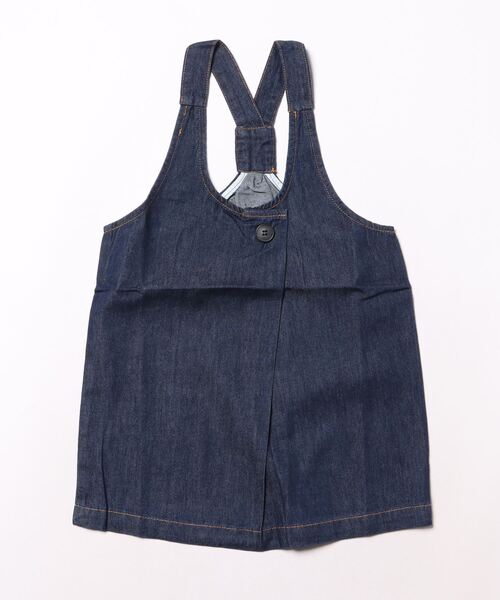 aimoha（アイモハ）の「【aimoha-KIDS-】デニムジャンパースカート（ジャンパースカート・キッズ・ネイビー・100/90/130/120/110）」の6枚目の写真