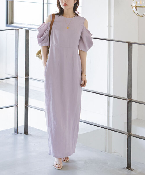 KAREN MILLEN* タック ワンショルダーペンシルワンピース 日本未入荷☆Karen Millen ホルターネックペンシルワンピース