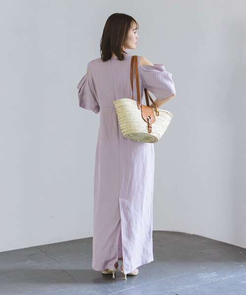 KAREN MILLEN* タック ワンショルダーペンシルワンピース Karen Millen】ワンショルダー タック ペンシルドレス