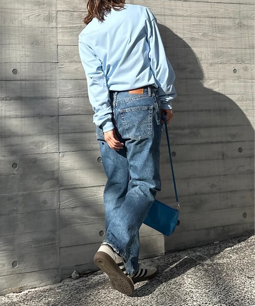 mi via loca(ミヴィアロカ)の「GILDAN 発泡プリント WHAT?ロゴロンT【PT NO. MVL036 ※2A】(Tシャツ/カットソー・レディース・ライトブルー/オフホワイト/ホワイト系その他・MEDIUM/X-LARGE)」の5枚目の写真