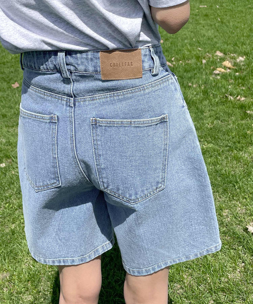 Chillfar（チルファー）の「デニムハーフパンツ（デニムパンツ・レディース・ブラック/サックスブルー・FREE）」の13枚目の写真