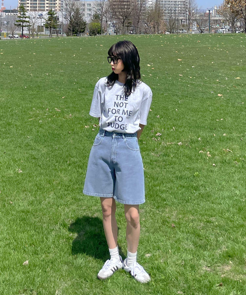 Chillfar（チルファー）の「デニムハーフパンツ（デニムパンツ・レディース・ブラック/サックスブルー・FREE）」の14枚目の写真