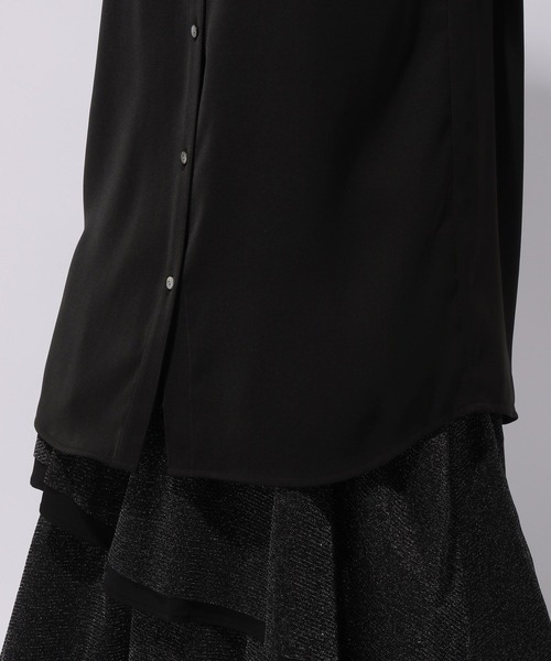 HARE(ハレ)の「トロミシシュウシャツ(HARE)(シャツ/ブラウス・レディース・ホワイト/ブラック/パープル・FREE)」の21枚目の写真