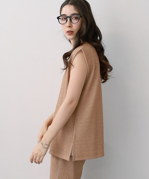 saloon（サルーン）の「SALOON(サルーン)/ラメカットベスト【セットアップ可】（ベスト・レディース・ブラック/その他5・FREE）」の17枚目の写真