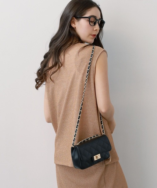 saloon（サルーン）の「SALOON(サルーン)/ラメカットベスト【セットアップ可】（ベスト・レディース・ブラック/その他5・FREE）」の15枚目の写真