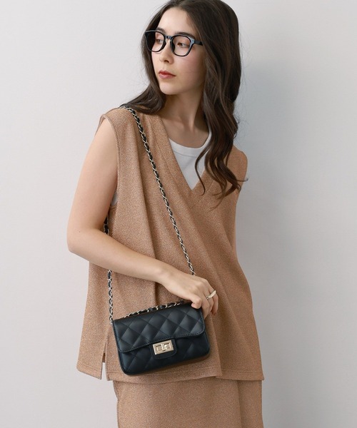 saloon（サルーン）の「SALOON(サルーン)/ラメカットベスト【セットアップ可】（ベスト・レディース・ブラック/その他5・FREE）」の16枚目の写真