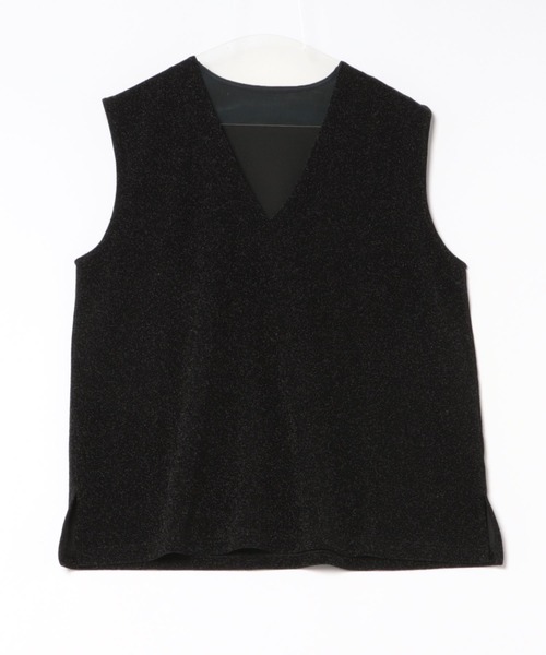 saloon（サルーン）の「SALOON(サルーン)/ラメカットベスト【セットアップ可】（ベスト・レディース・ブラック/その他5・FREE）」の5枚目の写真
