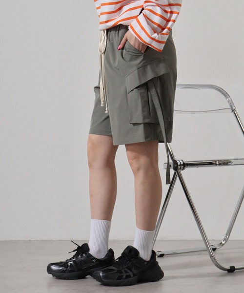 セール】ナイロンストレッチ カーゴショーツ（カーゴパンツ