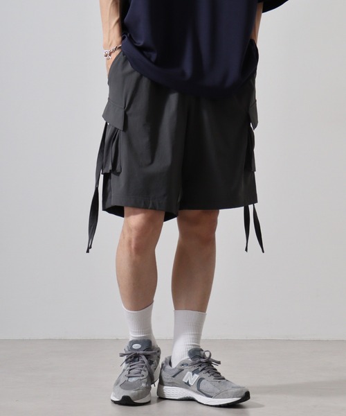 セール】ナイロンストレッチ カーゴショーツ（カーゴパンツ