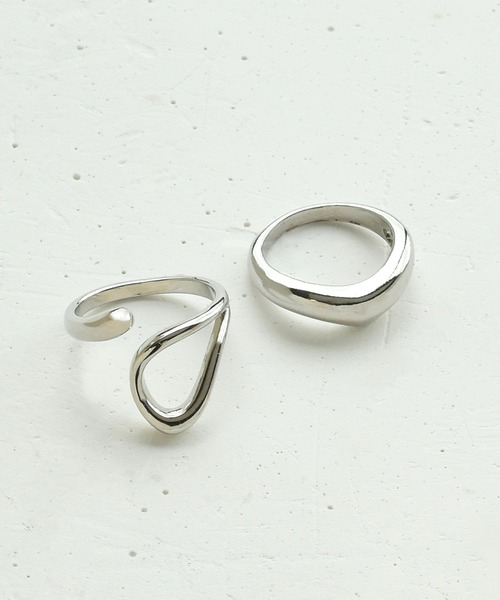 GOLDY（ゴールディ）の「ループ ライン メタル セット リング（リング・レディース・ゴールド/シルバー系その他/ゴールド系その他/シルバー・FREE）」の7枚目の写真