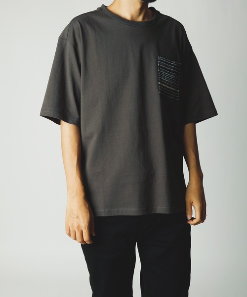 INASTUDIOS ZOO（イーナストゥディオスズー）の「「INASTUDIOS SELECT」バルファスレース ポケットTシャツ（Tシャツ/カットソー・メンズ・ホワイト/ブラック/チャコールグレー・MEDIUM/LARGE/X-LARGE）」の3枚目の写真