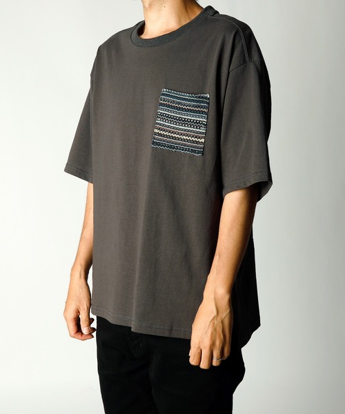 INASTUDIOS ZOO（イーナストゥディオスズー）の「「INASTUDIOS SELECT」バルファスレース ポケットTシャツ（Tシャツ/カットソー・メンズ・ホワイト/ブラック/チャコールグレー・MEDIUM/LARGE/X-LARGE）」の7枚目の写真