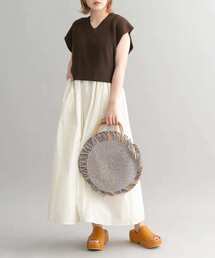 KBF | ニットベストSETワンピース(ワンピース)