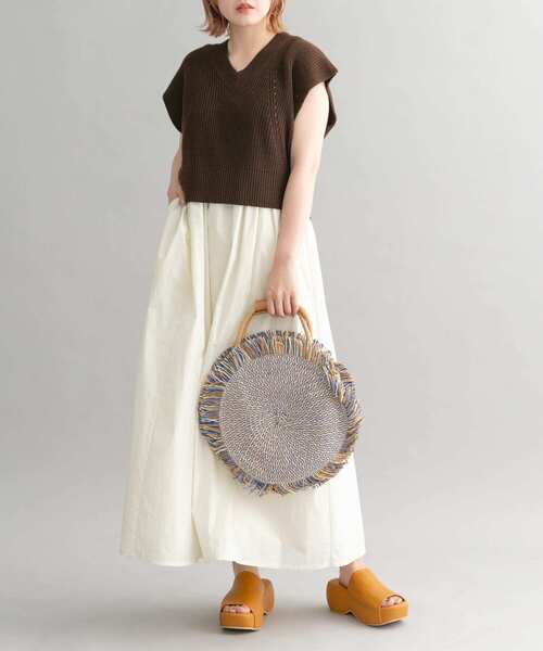 KBF（ケイビーエフ）の「ニットベストSETワンピース（ワンピース・レディース・ホワイト系その他/ブラック系その他・ONE）」の2枚目の写真