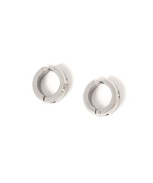 ステンレスビジューフープワンタッチイヤリング2 / 124166
