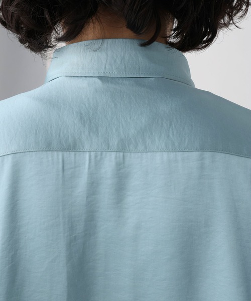 HARE（ハレ）の「ドロストデザインサテンシャツ(HARE)（シャツ/ブラウス・メンズ・ブルー/グレー/ブラック・FREE）」の14枚目の写真