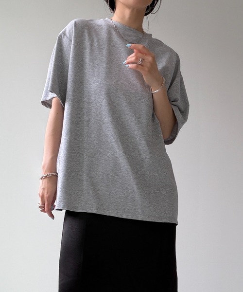 wee9s（ウィークス）の「heart hole tee / ハートホールティー（Tシャツ/カットソー・レディース・ブラック/グレー・FREE）」の22枚目の写真