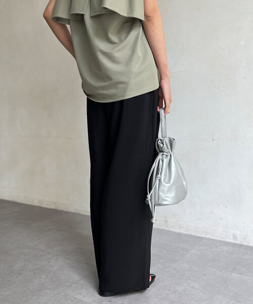 Chez toi（シェトワ）の「ラップワイドパンツ（その他パンツ・レディース・ベージュ/カーキ/ブラック・FREE）」の5枚目の写真