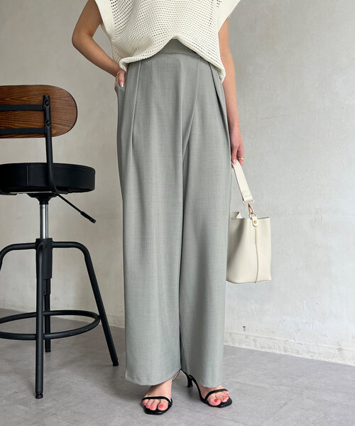 Chez toi（シェトワ）の「ラップワイドパンツ（その他パンツ・レディース・ベージュ/カーキ/ブラック・FREE）」の11枚目の写真