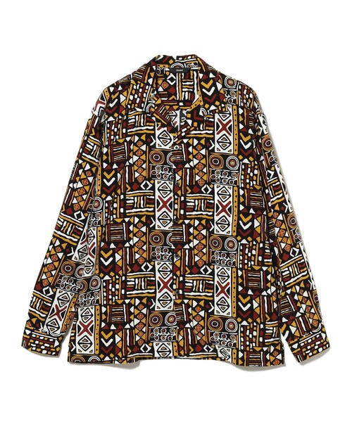 BEAMS(ビームス)の「BEAMS / プリント オープンカラーシャツ(シャツ/ブラウス・メンズ・ブルー/ブラック・XL/L/M/S)」の11枚目の写真