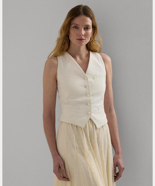 【セール】コットン キャンバス ベスト（ベスト）｜LAUREN RALPH LAUREN（ローレン ラルフ ローレン） 17,050円