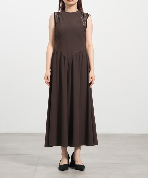 FETICO（フェティコ）の「【FETICO/フェティコ】別注 LAYERED TANK DRESS/レイヤードタンクドレス/ワンピース（ワンピース・レディース・ブラック/ブラウン・1/2）」の16枚目の写真