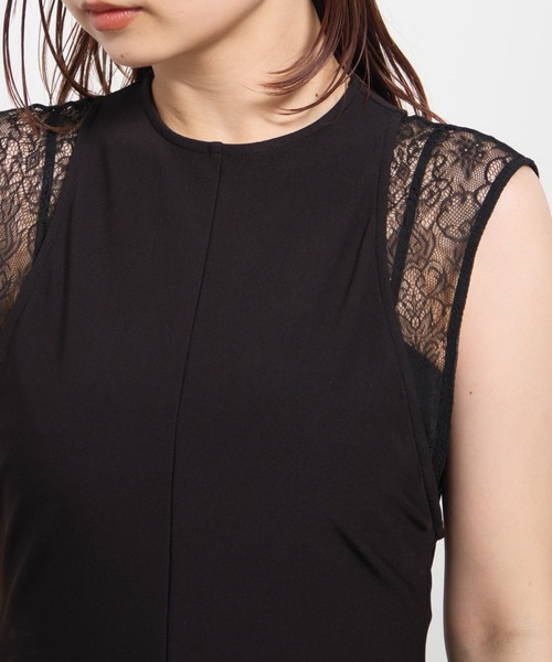 FETICO/フェティコ】別注 LAYERED TANK DRESS/レイヤードタンクドレス