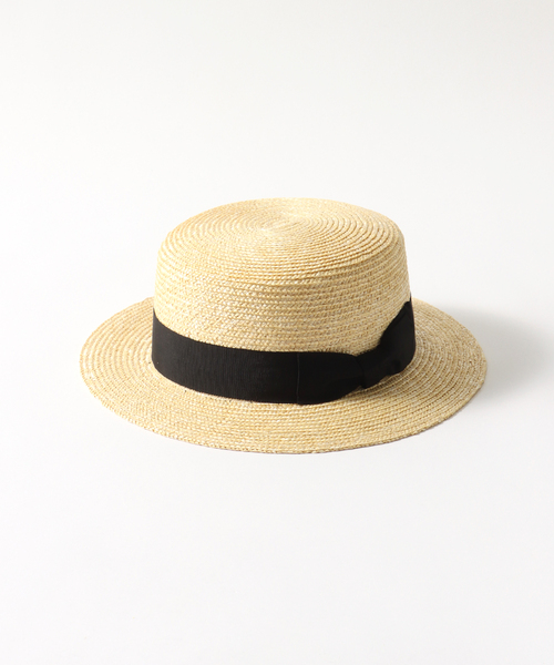 417 EDIFICE（フォーワンセブンエディフィス）の「田中帽子店 417別注 カンカン帽（ハット・メンズ・アイボリー・MEDIUM/LARGE）」の9枚目の写真