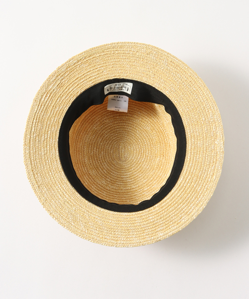 417 EDIFICE（フォーワンセブンエディフィス）の「田中帽子店 417別注 カンカン帽（ハット・メンズ・アイボリー・MEDIUM/LARGE）」の4枚目の写真