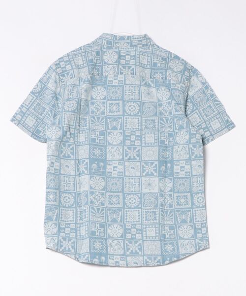 RVCA(ルーカ)の「【直営店限定】RVCA メンズ FRAME CHAMBRAY SS ショートスリーブシャツ 【2024年春夏モデル】/ルーカ半袖総柄シャツ(シャツ/ブラウス・メンズ・ブルー系その他・LARGE/MEDIUM/SMALL)」の2枚目の写真