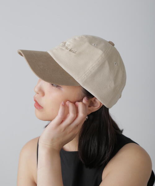 FREE'S MART（フリーズマート）の「カラーブリムキャップ（キャップ・レディース・ベージュ/ブラック・ﾌﾘ-）」の11枚目の写真